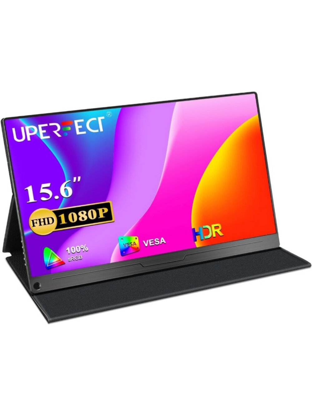 UPERFECT Portable Monitor, 15.6" IPS 1920X1080 FHD Eye Care Travel Screen